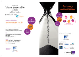 2ème édition du Colloque Vivre Ensemble organisé par le CESE - 29 novembre 2012 - Palais d'Iéna - Paris