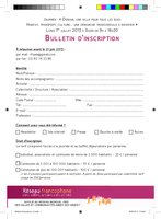 Rencontre du Réseau Francophone des Villes Amies des Aînés - Dijon - 1er juillet 2013 - Bulletin d'inscription