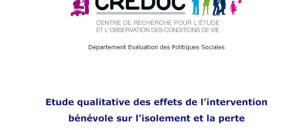 Le Département Evaluation des Politiques Sociales du CRÉDOC publie une nouvelle étude