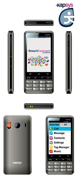 Le nouveau Smartphone conçu pour les seniors, SmartConnect, by Kapsys
