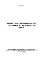 RAPPORT SUR LA GOUVERNANCE ET L’UTILISATION DES DONNÉES DE SANTÉ