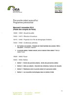 3èmes Rencontres Scientifiques de la CNSA - 5 & 6 novembre 2014 - Palais des Congrès - Paris - Programme