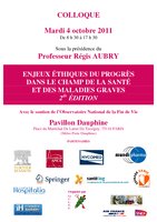 Enjeux éthiques du progrès dans le champ de la santé et des maladies graves - Programme