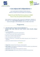 Conférence « Les enjeux de la dépendance » - mardi 23 avril 2013 - Paris - Programme