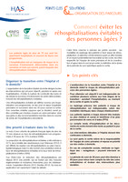 Fiche Points Clés & Solutions - Organisation des Parcours - Comment éviter les réhospitalisations évitables des personnes âgées - HAS - juin 2013