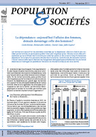 INED - Population & Sociétés - n°483 - nov2011 - La dépendance : aujourd'hui l'affaire des femmes, demain davantage celle des hommes ?