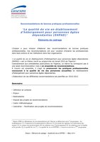 RBPP - Qualité de Vie en EHPAD - Lettre de cadrage