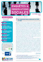 UNCCAS - Enquête & Observations Sociales n° 4 - Logements-Foyers - Octobre 2012