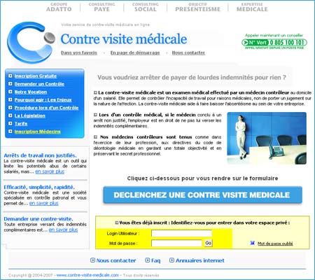 Contre visite médicale