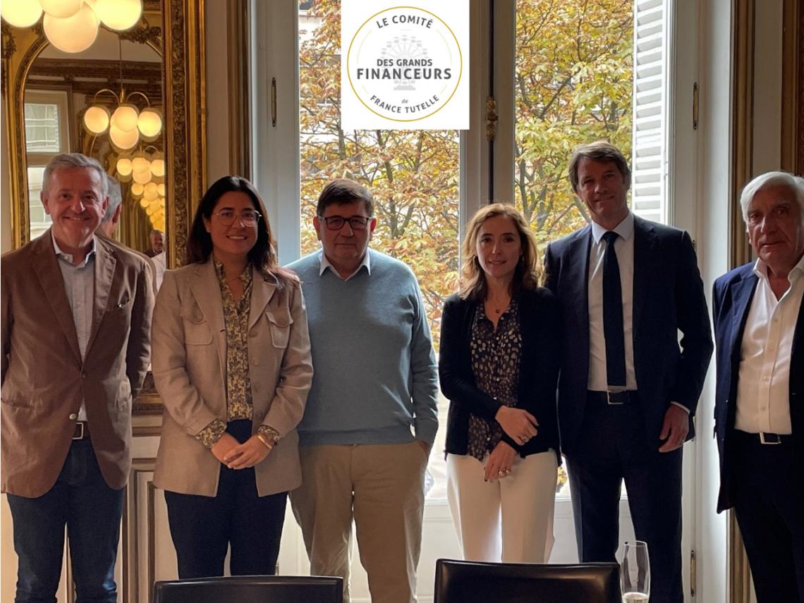 De gauche à droite : Hein DONDERS (Olifan Group), Laetitia FONTECAVE (France TUTELLE), Patrick LEVARD (France TUTELLE), Aurélia DE LA MALENE (Gay-Lussac gestion), Geoffroy BROSSIER (Covea Vie), Emmanuel LAUSSINOTTE (Gay-Lussac gestion)