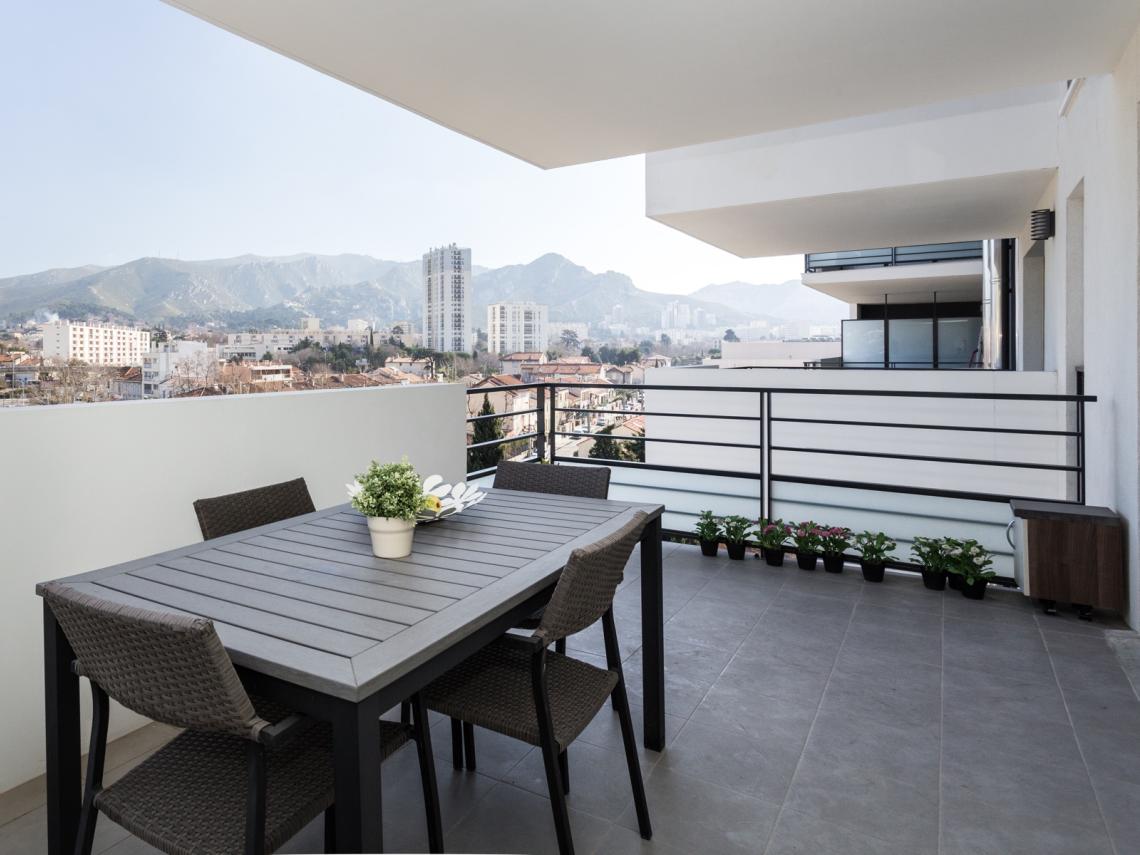 Résidence Les Senioriales de Marseille : Vue du logement témoin de la résidence