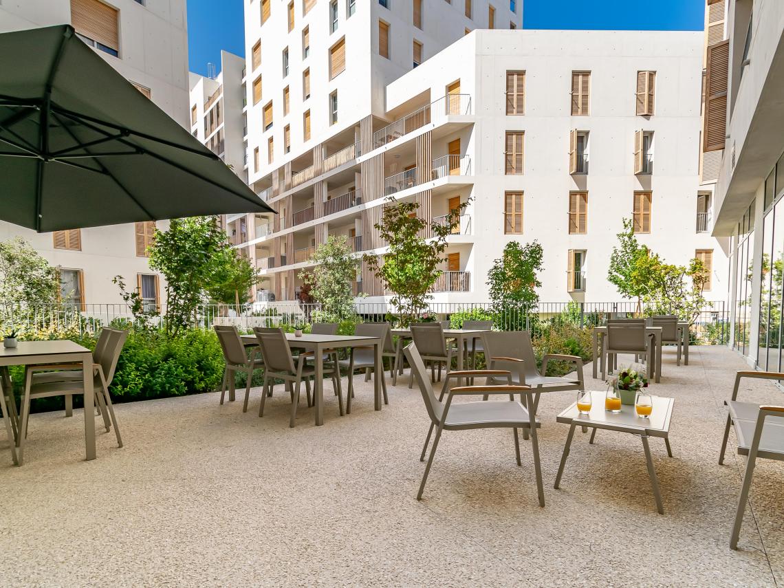 Résidence Seniors Les Girandières Marseille : Terrasse
