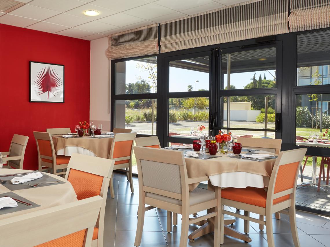 Résidence Senior Les Girandières de Perpignan : Restaurant