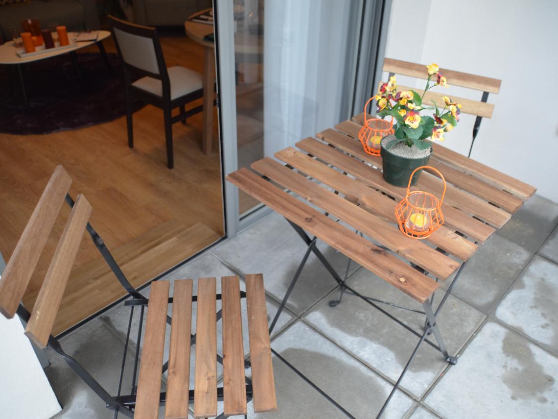  : Terasse d'un appartement de la résidence Le Domaine du Cèdre