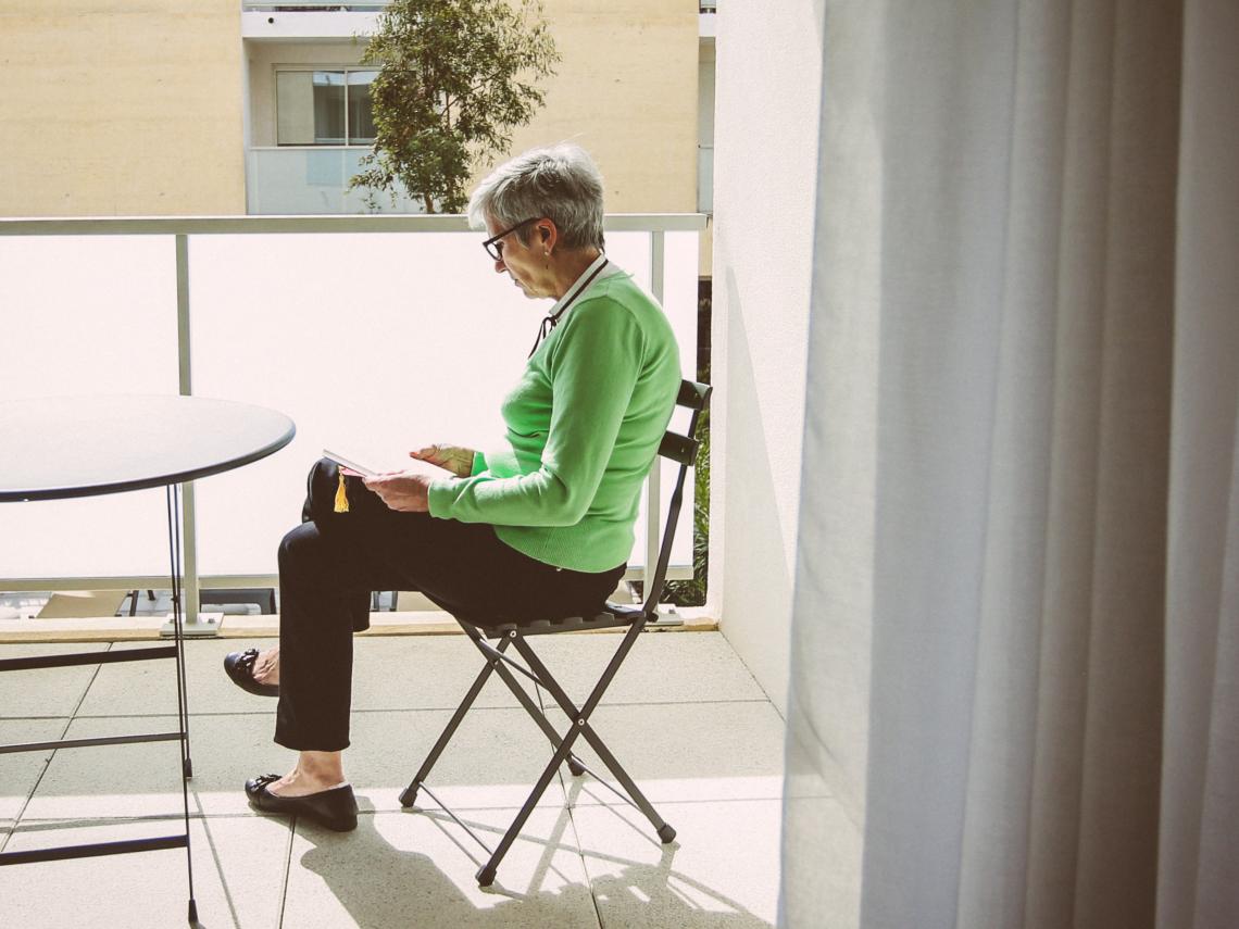 Occitalia, Résidence Services Seniors : Le Flaugergues : terrasse lumineuse