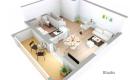 Vignette  : Vue d'un appartement type Studio