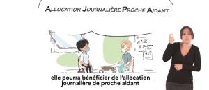 Quid de  l'allocation journalière du proche aidant ?