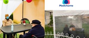 Guide maisons de retraite seniors et personnes agées : Visite en EHPAD : Medicharme, opte pour des Barnums entièrement dédiés à la rencontre des familles et des proches