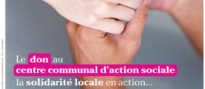 Une campagne pour susciter les dons aux Centres Communaux d'Action Sociale