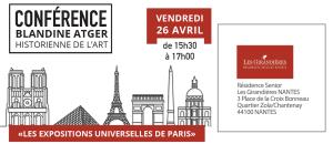 La résidence services pour seniors Les Girandières de Nantes organise une conférence ouverte au public sur « Les expositions universelles de Paris »
