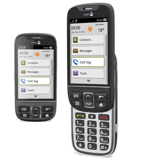 PhoneEasy® 740 - premier smartphone 3G Doro, optimisé pour les Seniors et Personnes âgées