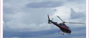 Sortie en hélicoptère pour les résidents de la maison de retraite Maisons de Famille les Etangs