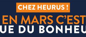 Le "mois du bonheur" Heurus- évènements toutes résidences en MARS