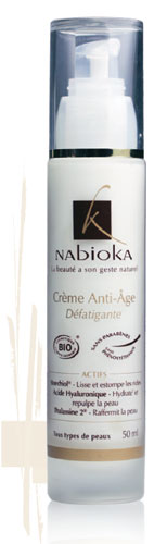 Bien etre et beaute 3eme age et personnes agees : Nabioka : Crème Anti-Âge Défatigante