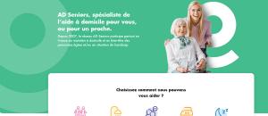 Aide, maintien et services à domicile : AD Seniors dévoile sa nouvelle identité graphique et son nouveau site
