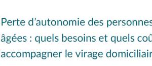 D'ici à 2040, la dépense d'APA pourrait augmenter de 4,8 milliards d'euros