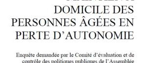 Aide, maintien et services à domicile : Une rapport de la cour des comptes sur les services à la personne