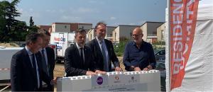 ÆGIDE pose la première pierre de la residence services seniors DOMITYS « L'ABRICOTINE » à VALENCE