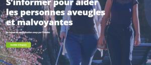 l'UNADEV accompagne ses prestataires d'aide à la personne  au handicap visuel  grâce à un site internet dédié