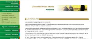 Appel d'Offres 2008 France Alzheimer pour l'attribution de financements à la recherche