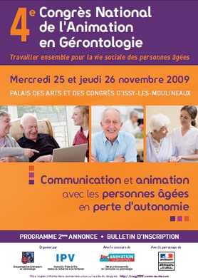 4ème Congrès National de l'Animation en Gérontologie