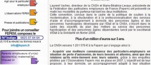 Aide à domicile: Partenariat FEPEM-CNSA-Etat