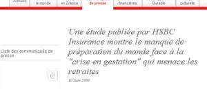 La retraite en période de crise