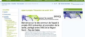 Procédure d'appels à projets 2013 en Nord - Pas de Calais