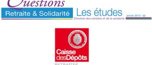 La Caisse des Dépôts publie le second numéro de "Questions Retraite & Solidarité - Les études"