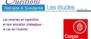 La Caisse des Dépôts publie une nouvelle étude Questions Retraite & Solidarité en avril 2013