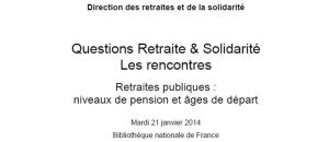 Caisse des Dépôts - Questions Retraite & Solidarité - Les Rencontres - janvier 2014