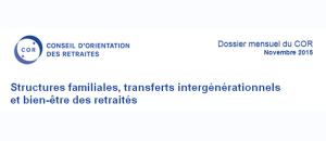 Dossier mensuel du Conseil d'Orientation des Retraites - Novembre 2015