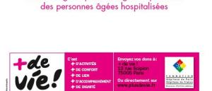 16ème édition de l'opération + de Vie pour les personnes âgées hospitalisées : Le lien intergénérationnel à l'honneur