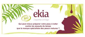 Bien etre et beaute 3eme age et personnes agees : EKIA, l'expert des peaux matures, présente sa nouvelle crème bio pour les femmes âgées de 35 à 45 ans