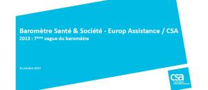 Guide maisons de retraite seniors et personnes agées : Sondage CSA - Europ Assistance - 7ème baromètre Santé & Société