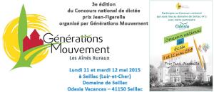 Générations Mouvement organise la  3e édition du Concours national de dictée - Prix Jean-Figarella