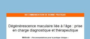 Diagnostic et prise en charge de la DMLA