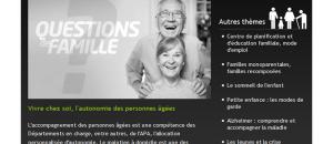 « Questions de famille - Vivre chez soi, l'autonomie des personnes âgées » sur le portail du Département www.hauts-de-seine.net