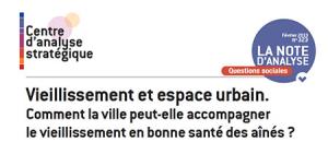 Note d'analyse du CAS "Vieillissement & Espace urbain"