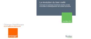 Orange Healthcare remet le livre blanc « La révolution du bien vieillir » à Laurence Rossignol